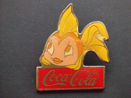 Cleo (Gepetto's goudvis uit Pinocchio van Disney)Coca Cola geel tweekleurig